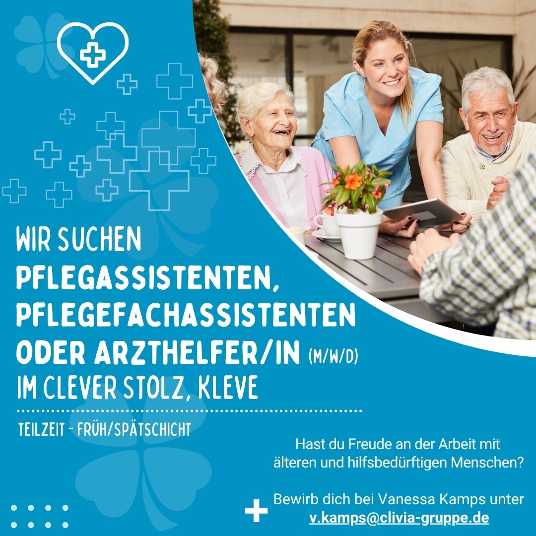 Pflegeassistenten, Pflegefachassistenten oder Arzthelferin (m/w/d) 