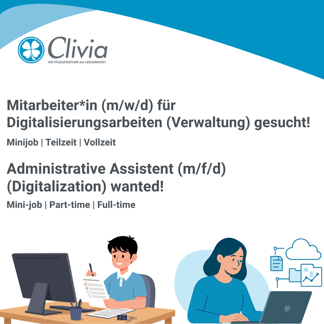 Mitarbeiterin (mwd) für Digitalisierungsarbeiten (Verwaltung) gesucht! (1)